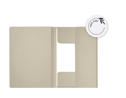 [1403131] Dossiermap Djois Secolor Tree-Free A4 3 kleppen 226gr beige