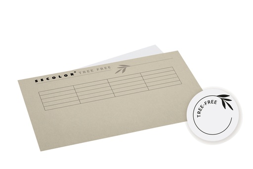 [1403132] Vouwmap Djois Tree-Free folio gelijk 226gr grijs