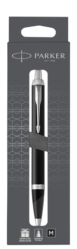 [1402222] Stylo bille Parker IM Matt Black CT Medium blister