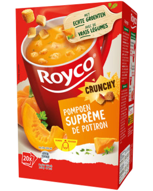 Soupe Royco Suprême de potiron avec croutons 20 sachets