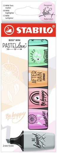 [1403729] Markeerstift STABILO BOSS mini Pastellove assorti etui à 6 stuks