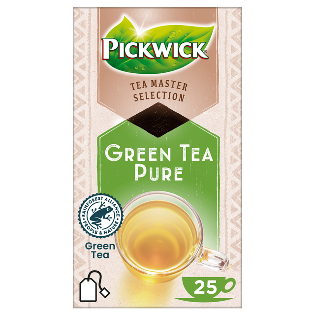 Thé Pickwick Master Selection green tea pure 25 pièces