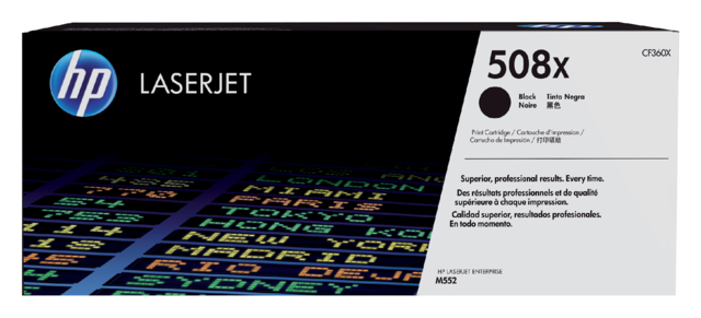 Cartouche toner HP CF360X 508X noir