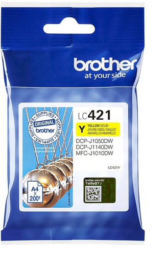 [1403467] Cartouche d'encre Brother LC-421Y jaune