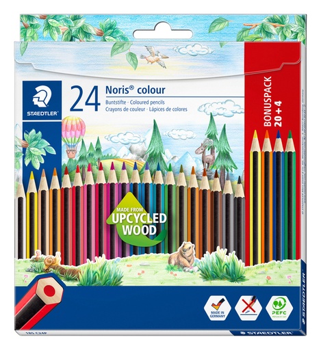 [1405330] Crayon de couleur Staedtler Noris set 20+ 4 couleurs