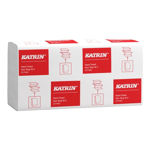 [1405342] Handdoek Katrin z-vouw 2-laags 203x240mm 25x160 vel wit 61617