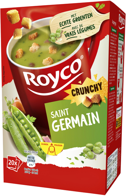 Soupe Royco Crunchy Saint-Germain avec croûtons 20 sachets