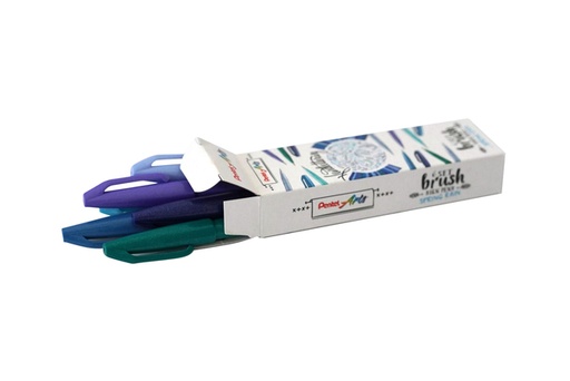 [1404674] Feutre pinceau Pentel Sign SES15C Spring Rain assorti 6 pièces