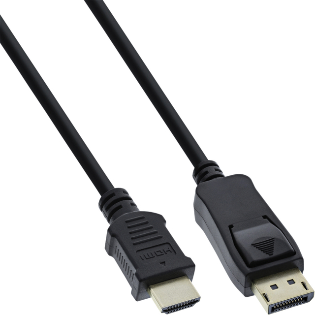 Câble inLine Displayport HDMI 4K Mâle/Mâle 2m noir