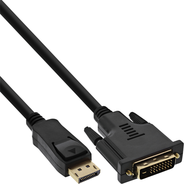 Câble inLine Displayport DVI 24+1 Mâle/Mâle 2m noir