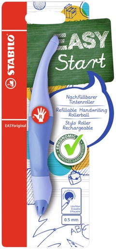 [1404420] Rollerpen STABILO Easyoriginal  rechts M pastel luchtig blauw blister