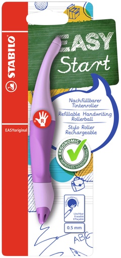[1404416] Roller STABILO EASYoriginal droitier Medium Pastel Lilas blister