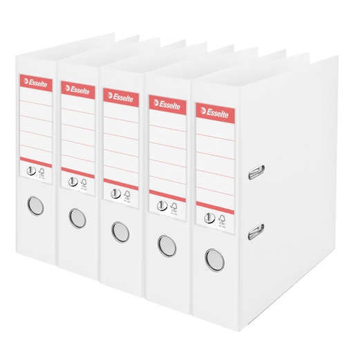 [1405386] Classeur à levier Esselte Vivida N°1 multipack 75mm A4 5 pièces blanc