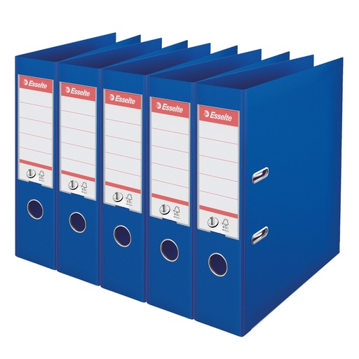 [1405391] Classeur à levier Esselte Vivida N°1 multipack 75mm A4 5 pièces bleu