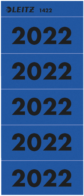 Etiquette dorsale Leitz Année 2022 bleu