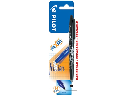 [1398959] Roller PILOT FriXion Medium noir blister 1 pièce