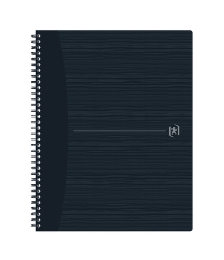 [1404266] Cahier spirale Oxford Origin A4+ ligné 140 pages 90g noir