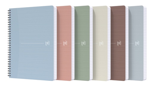 [1404274] Cahier spirale Oxford My Rec'Up A5 ligné 180 pages 80g assorti