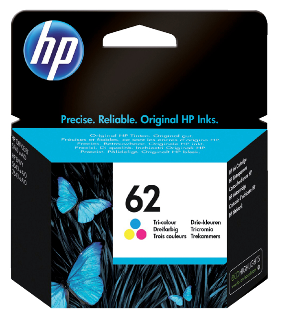 Cartouche d’encre HP C2P06AE 62 couleur