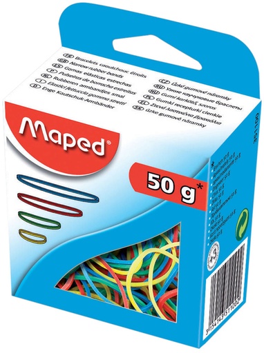 [1398869] Elastiques Maped assorti 50g