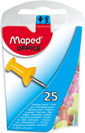 [1398859] Epingles Push pins Maped Office couleur 25 pièces