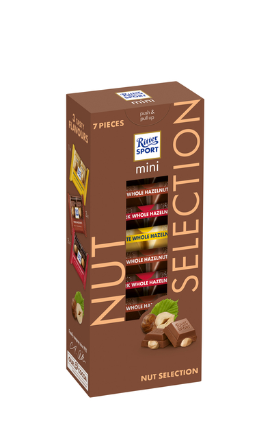 Chocolat Ritter Sport Mini tour sélection noisettes
