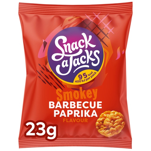 [1405660] Gaufrettes Snack-a-Jacks Crispy Barbecue paprika