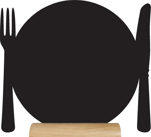 [552020] Krijtbord Securit bord 240x250x60mm houten voet