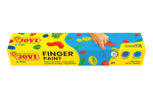 [1406113] Peinture au doigt Jovi 35ml assorti lot 5 pots