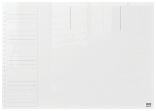 [1405265] Planning semaine Nobo transparent acryl A4
