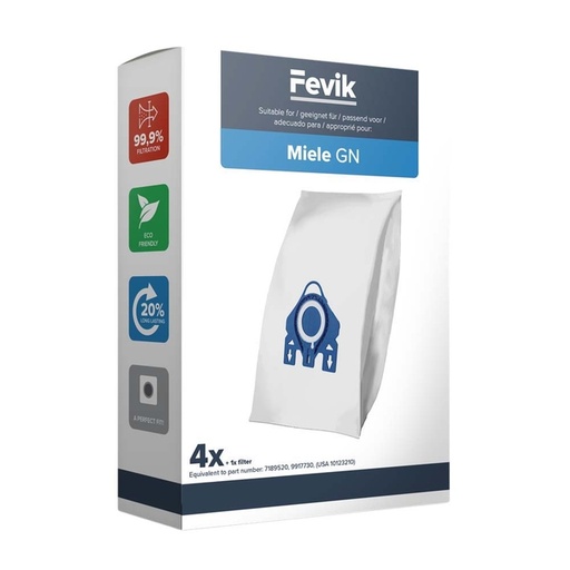 [1406430] Stofzuigerzak Cleaninq Miele G/N 3-D Pro 4 stuks