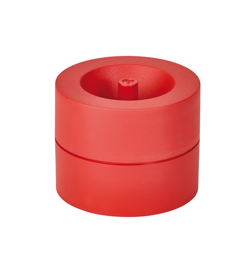 [1406382] Papercliphouder MAULpro magnetisch recycled Ø73x60mm rood