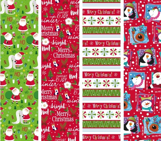 [1406195] Papier cadeau Design Group Noël 300x100cm assorti