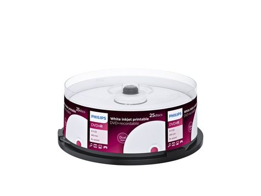 [1406239] DVD+R Philips 8.5GB DL 8x IW SP 25 stuks
