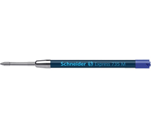 [1407345] Recharge stylo bille Schneider 735 Express Medium bleu