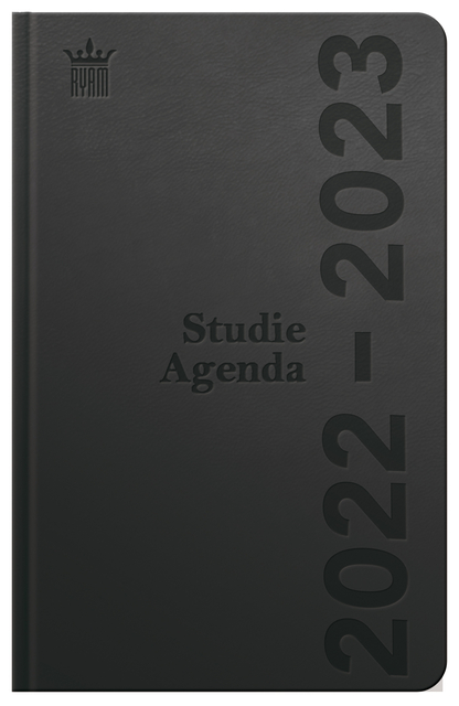 Agenda 2024-2025 Ryam Studie DeLuxe 7 jours/2 pages noir (NL)