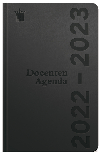 Agenda 2024-2025 Ryam Docent DeLuxe 7 jours/2 pages noir (NL)