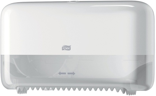 [1407385] Distributeur papier toilette Tork T7 Elevation Optiserve 558040  sans mandrin Medium Duo blanc