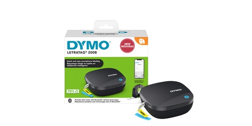 [1407386] Imprimante Dymo Letratag 200B Bluetooth portable 12mm noir