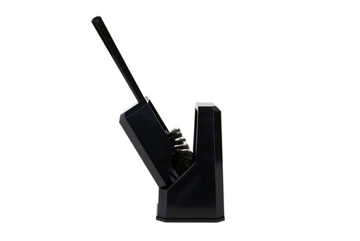 [1405745] Ensemble brosse WC Cleaninq carré fermé noir