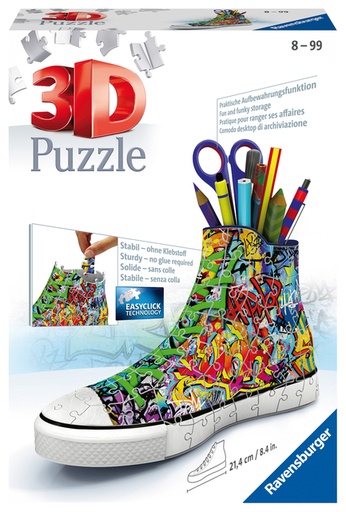 [1407079] Puzzle 3D Ravensburger Sneaker Graffiti 108 pièces