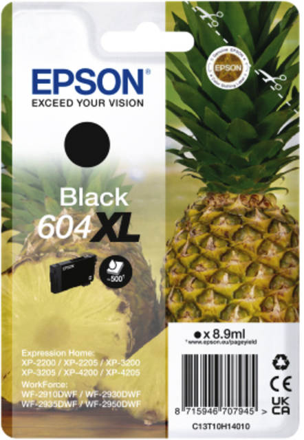 Epson 604 XL - Noir, rouge, bleu, jaune - Compatible