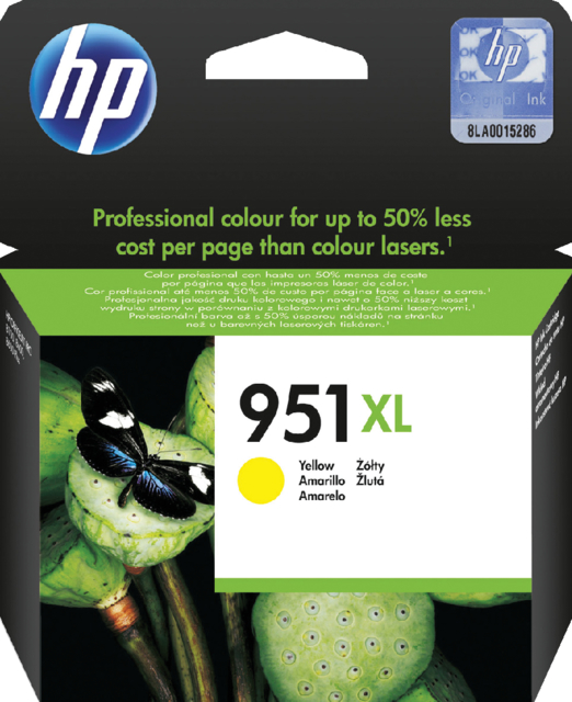 Inktcartridge HP CN048AE 951XL geel