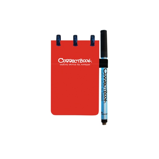 [1421063] Carnet de notes Correctbook A7 uni 40 pages Horizon Red