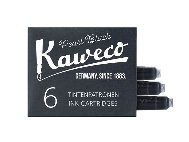 Cartouche d''encre Kaweco noir boîte 6 pièces