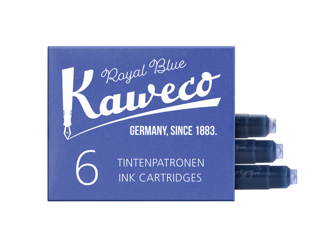 Cartouche d''encre Kaweco bleu roi boîte 6 pièces