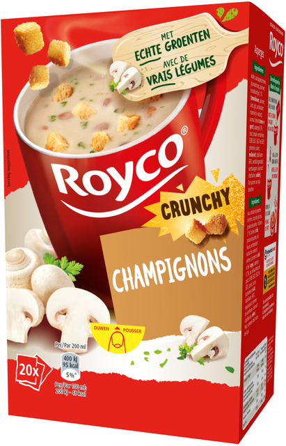 Soupe Royco Crunchy champignons 20 sachets