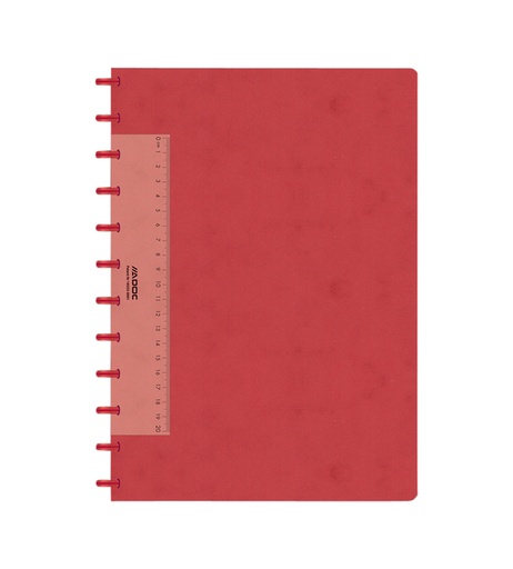 [1421123] Exercise book ADOC Lin-Ex A4 squared 144blz 90gr red