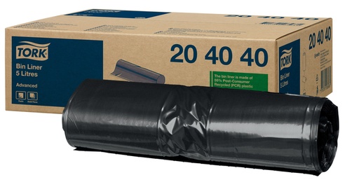 [1420394] Afvalzak Tork B3 Advanced 33x40cm 5 liter zwart 204040