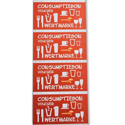 [062512] Bon de consommation CombiCraft sécurité UV 500 pièces rouge